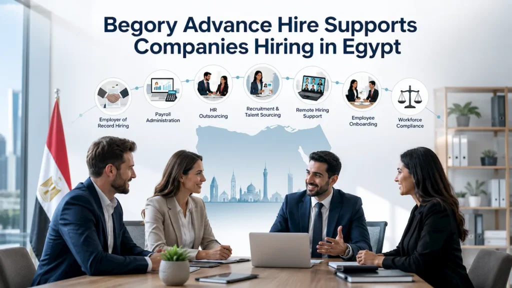 Begory Advance Hire supporting companies hiring employees in Egypt.