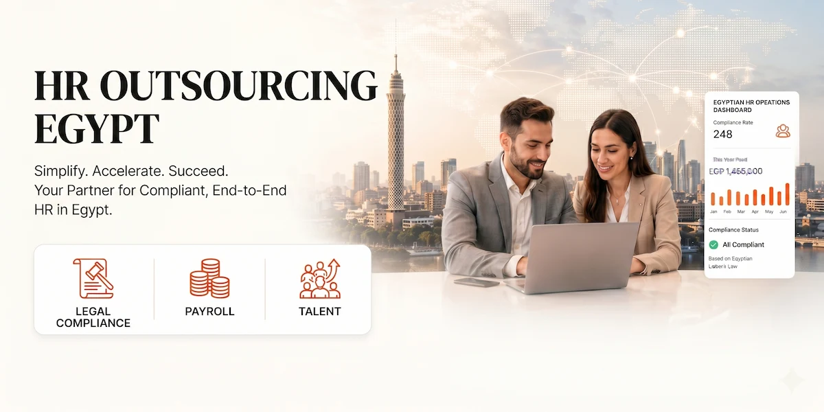 An infographic for HR Outsourcing Egypt