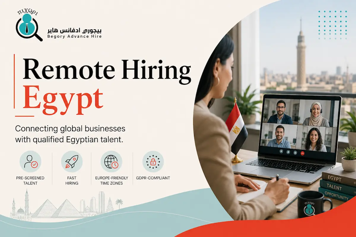 Remote Hiring Egypt cover image for hiring qualified Egyptian talent remotely