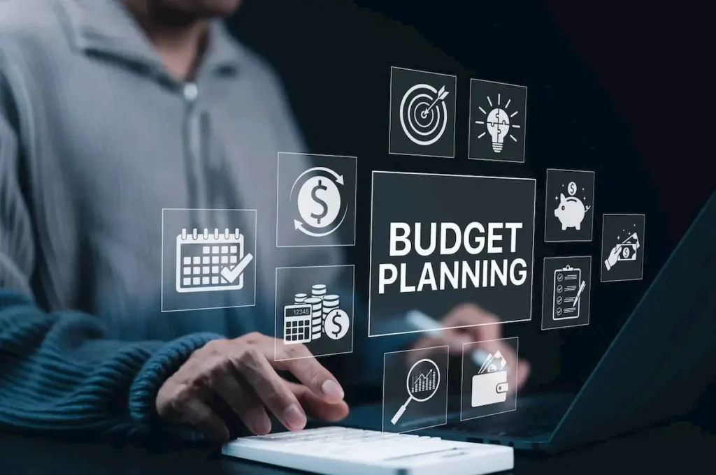 Financial Budget Planning Concept.