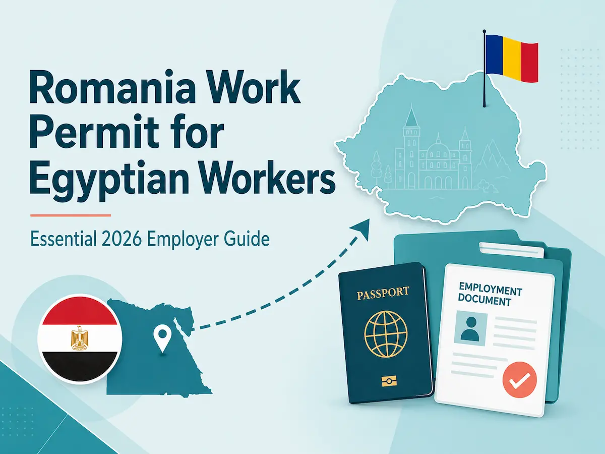 Romania work permit for Egyptian workers