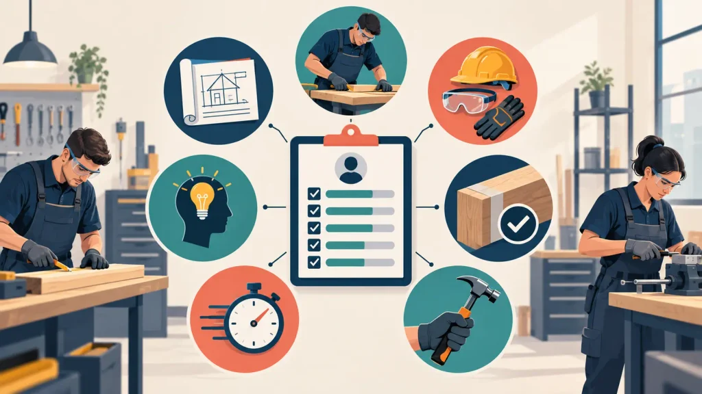 Seven essential checks used when trade testing Egyptian workers